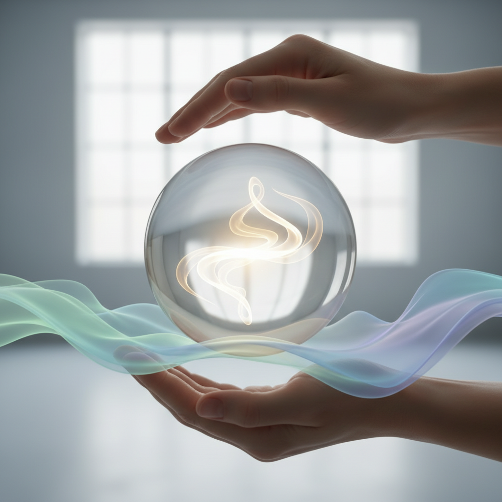 Tudatos légzést szimbolizáló kép